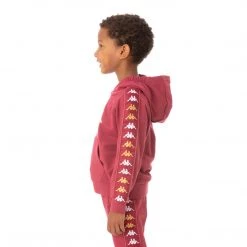 Kappa US Kids 222 Banda Hurtadon Hoodie - Burgundy