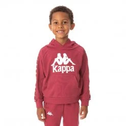 Kappa US Kids 222 Banda Hurtadon Hoodie - Burgundy