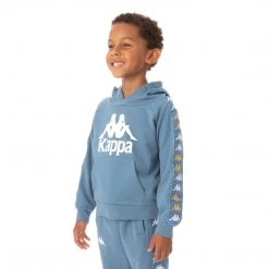 Kappa US Kids 222 Banda Hurtadon Hoodie - Light Blue