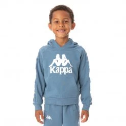 Kappa US Kids 222 Banda Hurtadon Hoodie - Light Blue