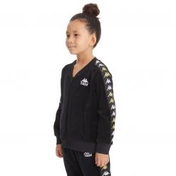 Kappa US Kids 222 Banda Benettin Track Jacket - Black Smoke