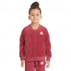 Kappa US Kids 222 Banda Benettin Track Jakcet - Burgundy