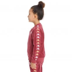 Kappa US Kids 222 Banda Benettin Track Jakcet - Burgundy