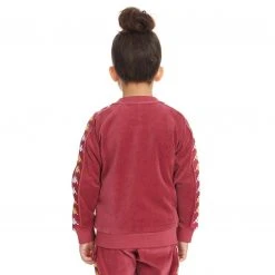 Kappa US Kids 222 Banda Benettin Track Jakcet - Burgundy