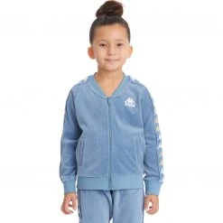 Kappa US Kids 222 Banda Benettin Track Jacket - Light Blue