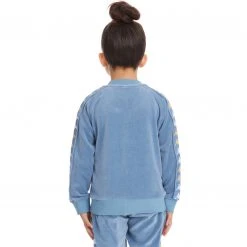 Kappa US Kids 222 Banda Benettin Track Jacket - Light Blue