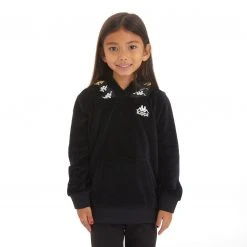 Kappa US Kids 222 Banda Loredo Hoodie - Black Smoke