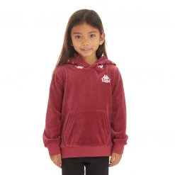Kappa US Kids 222 Banda Loredo Hoodie - Burgundy