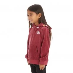 Kappa US Kids 222 Banda Loredo Hoodie - Burgundy