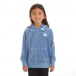 Kappa US Kids 222 Banda Loredo Hoodie - Light Blue