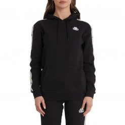 Kappa US Women 222 Banda Budy 4 Hoodie - Black Smoke
