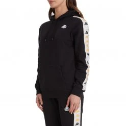 Kappa US Women 222 Banda Budy 4 Hoodie - Black Smoke