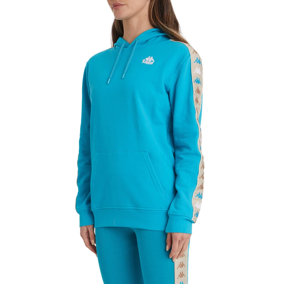 Kappa US 222 Banda Budy 4 Hoodie - Dark Aqua Women 4 Kappa US 222 Banda Budy 4 Hoodie - Dark Aqua Women