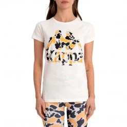 Kappa US Authentic Pinkar T-Shirt - White Light Orange