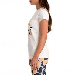 Kappa US Authentic Pinkar T-Shirt - White Light Orange