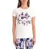 Kappa US Women Authentic Pinkar T-Shirt - White Violet