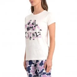Kappa US Women Authentic Pinkar T-Shirt - White Violet