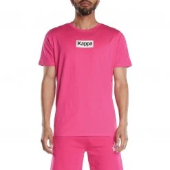 Kappa US Authentic Graphik Thomas T-Shirt - Pink Sand Men