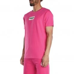 Kappa US Authentic Graphik Thomas T-Shirt - Pink Sand Men