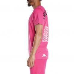 Kappa US Authentic Graphik Thomas T-Shirt - Pink Sand Men