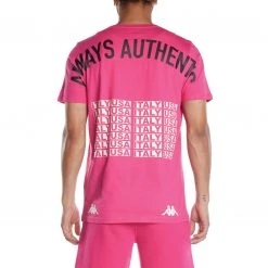 Kappa US Authentic Graphik Thomas T-Shirt - Pink Sand Men