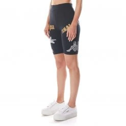 Kappa US Authentic Graphik Teresa Shorts - Black Smoke Light Orange