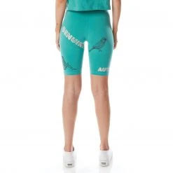 Kappa US Authentic Graphik Teresa Bike Shorts - Teal Women