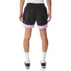 Kappa US 222 Banda Calabash 3 Shorts - Black Smoke Violet
