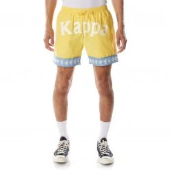 Kappa US Men 222 Banda Calabash 3 Shorts - Yellow Light Blue