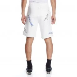 Kappa US Authentic Graphik Tren Shorts - White Blue Men
