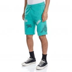 Kappa US Authentic Graphik Tren Shorts - Teal Men