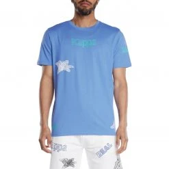 Kappa US Authentic Graphik Texan T-Shirt - Blue Men