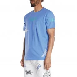 Kappa US Authentic Graphik Texan T-Shirt - Blue Men