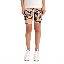 Kappa US Authentic Passion Bike Shorts - Black Smoke Light Orange