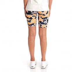 Kappa US Authentic Passion Bike Shorts - Black Smoke Light Orange