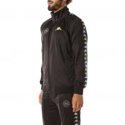 Kappa US 222 Banda Flippers Firmio Track Jacket - Black Smoke Men