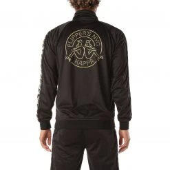 Kappa US 222 Banda Flippers Firmio Track Jacket - Black Smoke Men