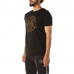 Kappa US Authentic Flippers Flippy T-Shirt - Black Smoke Men
