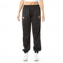 Kappa US 222 Banda Flippers Fongel Track Pants - Black Smoke
