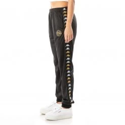 Kappa US 222 Banda Flippers Fongel Track Pants - Black Smoke