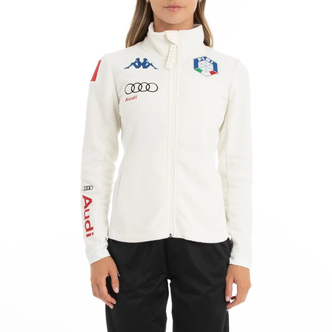 Kappa US 6Cento 688 Fisi Fleece Jacket - White 3 Kappa US 6Cento 688 Fisi Fleece Jacket - White
