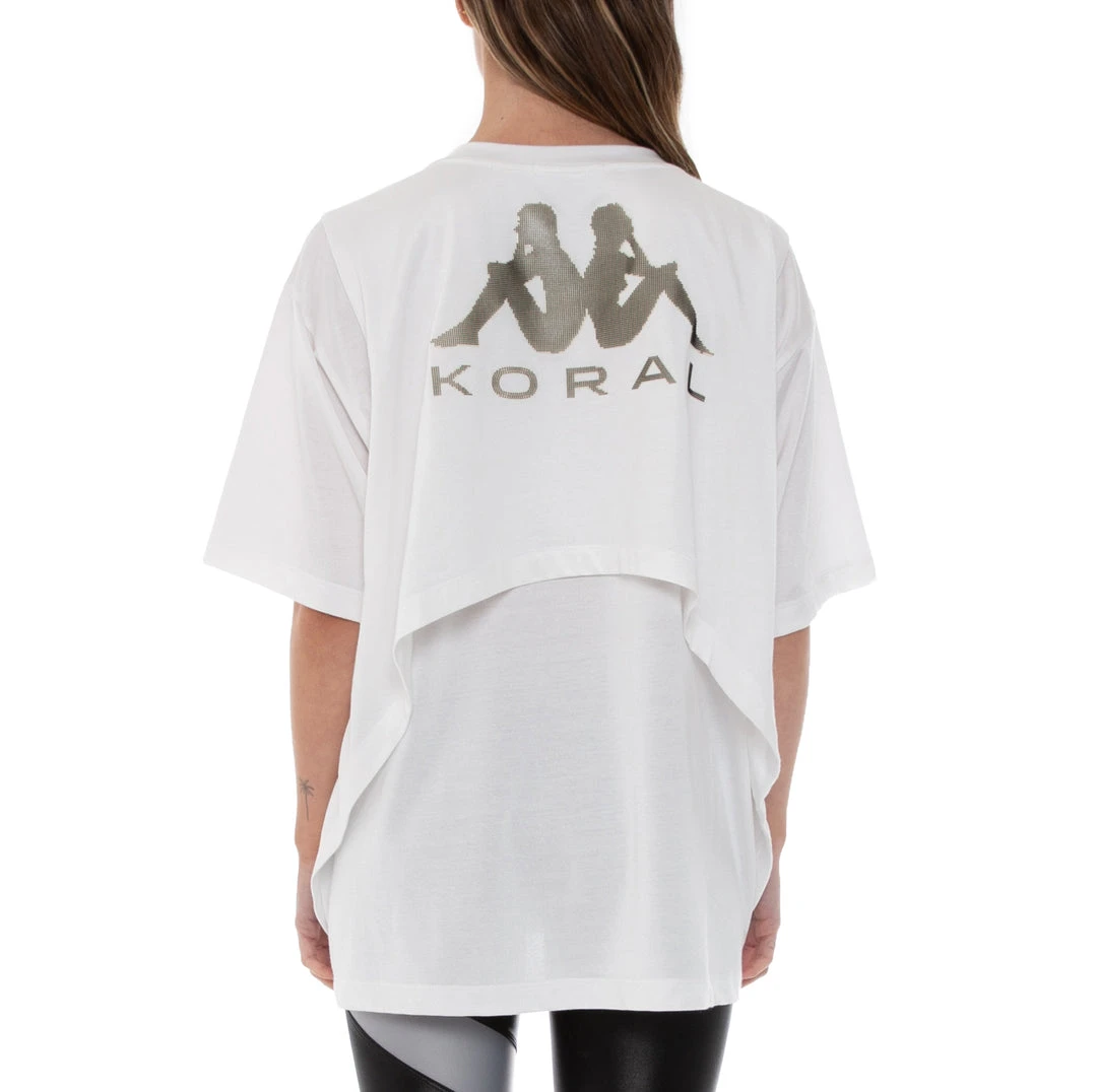Kappa US Koral X Kappa Doppio Oversized T-Shirt Women 5 Kappa US Koral X Kappa Doppio Oversized T-Shirt Women