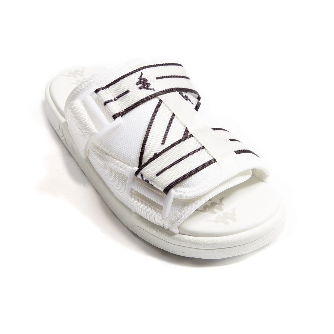 Kappa US Authentic Jpn Mitel Sandals - White Black 3 Kappa US Authentic Jpn Mitel Sandals - White Black