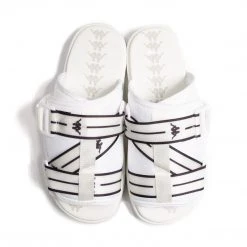 Kappa US Authentic Jpn Mitel Sandals - White Black 6 Kappa US Authentic Jpn Mitel Sandals - White Black